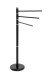 Handtuchhalter >Achim< in Schwarz aus Stahlrohr - 22x89x42cm (BxHxT)
