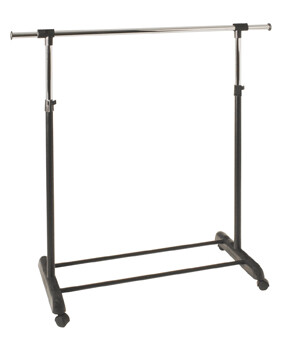 Garderobenständer >Paddy< in chrom-schwarz - 95x95x44 (BxHxT)