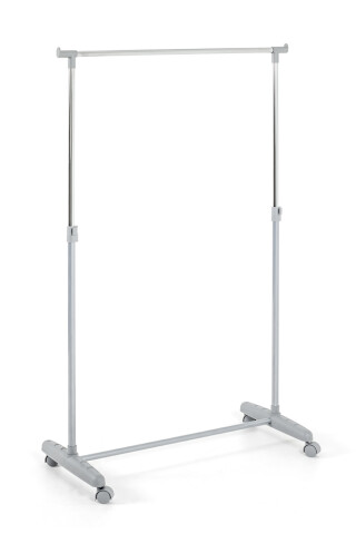 Kleiderständer >Fulda< in chrom-grau - 81x96-160x39 (BxHxT)