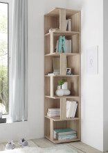 Eckregal >Lasmos< in Eiche Sonoma - 38x186x38cm...
