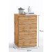Nachtkommode >Nelli< in Wildeiche Nachbildung - 46x79x42cm (BxHxT)