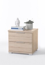 Nachtkommode >Nelli< in Eiche Sonoma Nachbildung - 46x43x42cm (BxHxT)