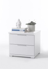 Nachtkommode >Nelli< in Weiß - 46x43x42cm (BxHxT)