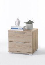 Nachtkommode >Nelli< in Eiche San Remo Nachbildung - 46x43x42cm (BxHxT)