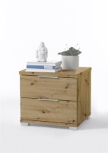 Nachtkommode >Nelli< in Artisan Eiche Nachbildung - 46x43x42cm (BxHxT)