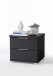 Nachtkommode >Nelli< in Schwarz - 46x43x42cm (BxHxT)