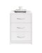 Nachtkommode >Bettine< in Weiß - 39x54x28cm (BxHxT)
