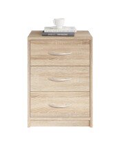 Nachtkommode >Bettine< in Eiche Sonoma Nachbildung - 39x54x28cm (BxHxT)