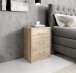 Nachtkommode >Bettine< in Eiche Sonoma Nachbildung - 39x54x28cm (BxHxT)