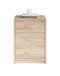 Nachtkommode >Bettine< in Eiche Sonoma Nachbildung - 39x54x28cm (BxHxT)