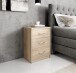 Nachtkommode >Bettine< in Eiche Sonoma Nachbildung - 39x54x28cm (BxHxT)