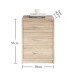 Nachtkommode >Bettine< in Eiche Sonoma Nachbildung - 39x54x28cm (BxHxT)