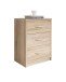 Nachtkommode >Bettine< in Eiche Sonoma Nachbildung - 39x54x28cm (BxHxT)