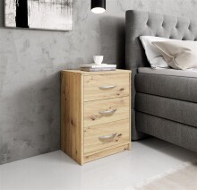 Nachtkommode >Bettine< in Artisan Eiche Nachbildung...