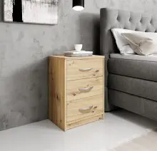 Nachtkommode >Bettine< in Artisan Eiche Nachbildung...
