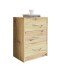Nachtkommode >Bettine< in Artisan Eiche Nachbildung - 39x54x28cm (BxHxT)