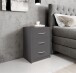 Nachtkommode >Bettine< in Graphit - 39x54x28cm (BxHxT)