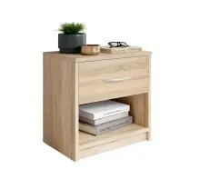 Nachtkommode >Bettine< in Eiche Sonoma Nachbildung...