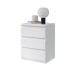 Nachtkommode >Olli< in Weiß - 45x61x38cm (BxHxT)