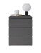 Nachtkommode >Olli< in Graphit - 45x61x38cm (BxHxT)