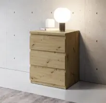 Nachtkommode >Olli< in Artisan Eiche Nachbildung -...