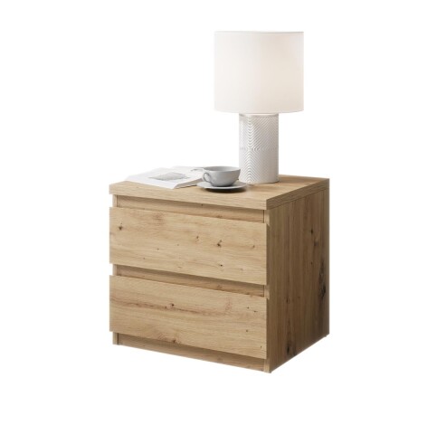 Nachtkommode >Olli< in Artisan Eiche Nachbildung - 45x44x38cm (BxHxT)