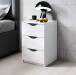 Nachtkommode >Luki< in Weiß - 40x64x42cm (BxHxT)