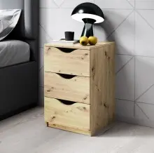 Nachtkommode >Luki< in Artisan Eiche Nachbildung -...