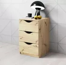 Nachtkommode >Luki< in Artisan Eiche Nachbildung -...