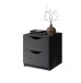 Nachtkommode >Luki< in Graphit - 40x45x42cm (BxHxT)