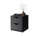 Nachtkommode >Luki< in Graphit - 40x45x42cm (BxHxT)