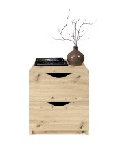 Nachtkommode >Luki< in Artisan Eiche Nachbildung - 40x45x42cm (BxHxT)