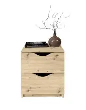 Nachtkommode >Luki< in Artisan Eiche Nachbildung -...