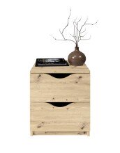 Nachtkommode >Luki< in Artisan Eiche Nachbildung - 40x45x42cm (BxHxT)