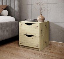 Nachtkommode >Luki< in Artisan Eiche Nachbildung -...