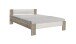 Futonbett >Vega< in Eiche San Remo Nachbildung / Weiß - 145x35-71x204cm (BxHxT)