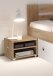 Stauraumbett >Robina< in San Remo Nachbildung / Weiß - 185x86x204cm (BxHxT)