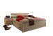 Bettanlage >Isobel< in San Remo Nachbildung / Weiß - 185x97x216cm (BxHxT)