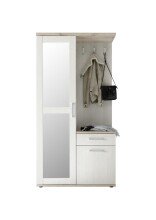 Kompaktgarderobe >Barbara< in Sibiu-Lärche - 100x195x38cm (BxHxT)