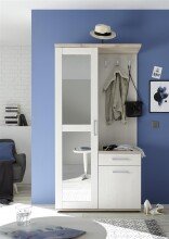 Kompaktgarderobe >Barbara< in Sibiu-Lärche - 100x195x38cm (BxHxT)