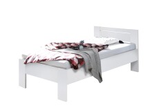 Futonbett >Saturn< in Weiß - 95x76x204cm (BxHxT)
