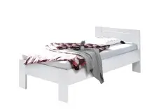 Futonbett >Saturn< in Weiß - 95x76x204cm (BxHxT)