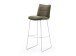 Barhocker >HAMPTON< (2er Set) in olive aus Polyester, Metall - 45x110x54 (BxHxT)