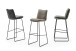 Barhocker >HAMPTON< (2er Set) in Anthrazit - 45x110x54 (BxHxT)