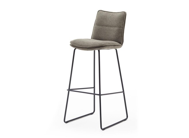 Barhocker >HAMPTON< (2er Set) in Cappuccino - 45x110x54 (BxHxT)