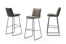 Barhocker >HAMPTON< (2er Set) in Cappuccino - 45x110x54 (BxHxT)