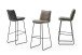 Barhocker >HAMPTON< (2er Set) in olive aus Polyester, Metall - 45x110x54 (BxHxT)