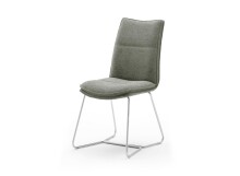 Polsterstuhl >HAMPTON< (2er Set) in olive -...