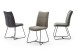 Polsterstuhl >HAMPTON< (2er Set) in Cappuccino - 48x94x65 (BxHxT)