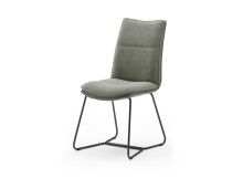 Polsterstuhl >HAMPTON< (2er Set) in olive -...